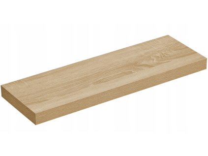 Nástěnná police RAVA 80x20 cm, dub sonoma - moderní a praktická dekorace na zeď