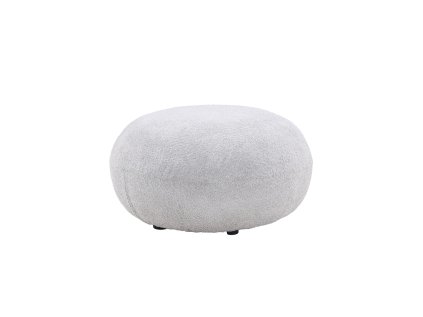 Taburet BOLOGNA světle šedý, průměr 74 cm, moderní design.