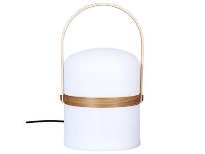 Venkovní lampa s rukojetí KIARA 26,5 cm, bílá – elegantní osvětlení