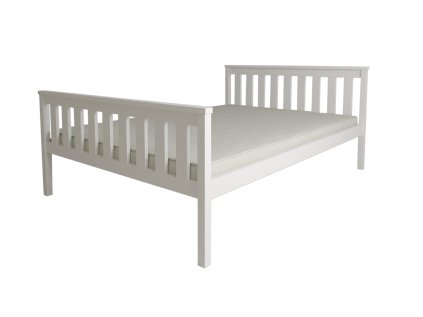 Elegantní postel KALEA 120 x 200 cm bílá s nadčasovým designem