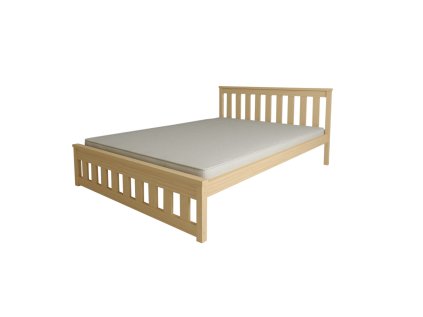 Přírodní borovicová postel MAICA 90 x 200 cm s robustním designem