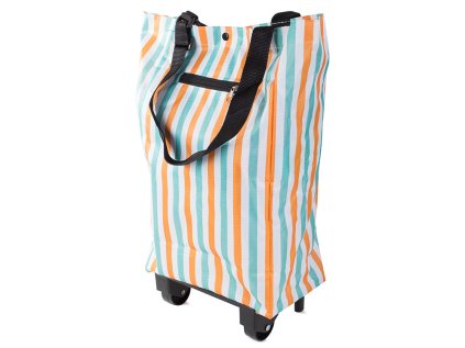 Taška na kolečkách STRIPES – moderní řešení pro pohodlné nakupování.