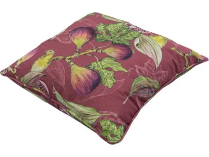 Poduszka ogrodowa JASMINE BORDEAUX 50x50 cm, w kolorze wina