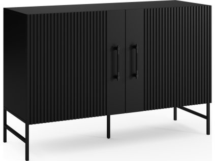 Stylová komoda RAFTT černá 120x80 cm s elegantním designem
