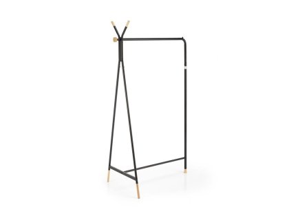 Moderní černý stojanový věšák WU32 s minimalistickým designem