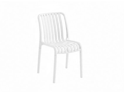 Plastová židle TREGO bílá pro interiér i exteriér