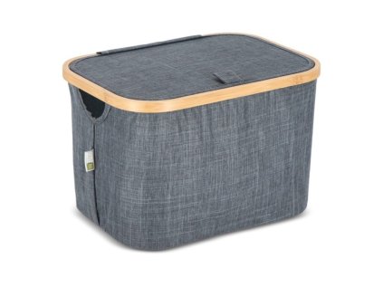 Skládací koš NOLVIO 25 L modrošedý s úsporou místa