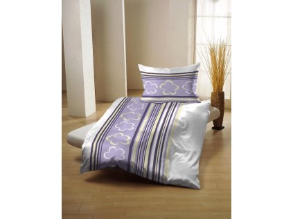 Fialové bavlněné povlečení KELOPA – moderní design a pohodlí