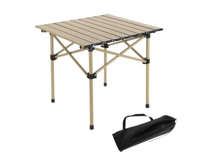 Skládací campingový stůl CATERFOLD 53x51 cm béžový