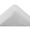 Jersey prześcieradło białe 60 x 120 cm dla dziecka