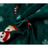 Pościel z mikropluszu SNOWMAN AND GINGERBREAD zielone
