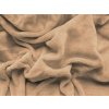 Prześcieradło z mikropluszu SOFT 90x200 cm beżowe