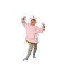 Dziecięcy koc bluza z rękawami i kapturem HOODIE UNICORN różowy