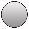 Černé kulaté zrcadlo TELA (Średnica lustra 50 cm)