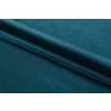 54050 19 2x tyrkysovy zatemnovaci zaves velvet s kovovymi krouzky 135x250 cm