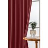 54035 7 2x vinovy zatemnovaci zaves velvet s kovovymi krouzky 135x250 cm