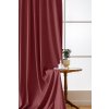 54035 9 2x vinovy zatemnovaci zaves velvet s kovovymi krouzky 135x250 cm
