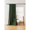 Tmavě zelený závěs OXFORD 140x250 cm (Zawieszanie Taśma z wiązaniami)