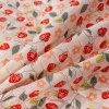 Stylový růžový přehoz na postel STRAWBERRY s designem jahod
