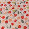 Kvalitní přehoz na postel STRAWBERRY růžový s motivem jahod