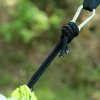 Odolná šedo-zelená houpací síť HENSAR pro 2 osoby s moskytiérou