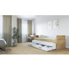 Modul VERSO F/1S dub artisan, lůžko 90x200 cm s úložným prostorem - praktické lůžko a úložný prostor
