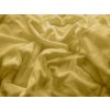 Prześcieradło z mikropluszu SOFT 90x200 cm musztardowe