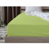 Jersey prostěradlo pistáciové 90 x 200 cm s elastickým okrajem