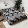 Hřejivé šedé povlečení mikroplyš VELSOFT pro útulný spánek