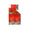 Krásné vánoční povlečení z mikroplyše HOLLY NIGHT červené – sob a baňky