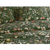 Elegantní povlečení COLORFUL MEADOW zelené s květinami a beruškami