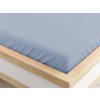 Napínací prostěradlo z mikrovlákna světle modré 160x200 cm na dvoulůžko