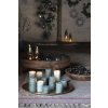 54677 1 zelena sloupova svicka rustic candle green 7 5 cm