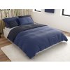 Oboustranné bavlněné povlečení MONOCHROMATIC šedo-modré