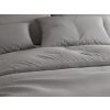 Praktické šedé krepové povlečení STANDO s hotelovou kapsou