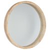 Moderní nástěnné zrcadlo MIRALIA – kulaté, průměr 50 cm