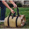 Praktická taška WOODGRIP na palivové dřevo, béžová barva