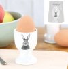 Stojánek na vajíčko BUNNEY bílý s motivem zajíčka
