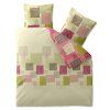 Moderní ložní prádlo AMERA zelené s patchwork designem