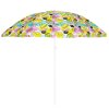 Barevný zahradní slunečník SANGRIA 200 cm s tropickým motivem a nastavitelným kloubem