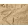 Prostěradlo froté béžové 90x200 cm na postel jednolůžko