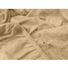 Hebké froté prostěradlo béžové 90x200 cm s gumou