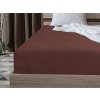 Luxusní froté prostěradlo 90 x 200 cm v elegantní tmavě hnědé barvě