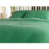 Tmavě zelené povlečení JASMINE – proužek 2 cm, ideální pro hotely