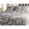 Moderní ložní povlečení FILTO šedé – vzor s bílými detaily
