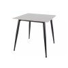 Stylový čtvercový jídelní stůl RION 80x80 cm v dekoru bílého mramoru