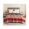 Přehoz na postel FROSTED CHRISTMAS barevný – vánoční design