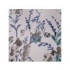 Povlečení FLENZA flanel bílé s květy v odstínech modré a šedé