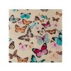 Elegantní flanelové povlečení VIVA BUTTERFLY krémové s motivem motýlů