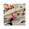 Stylové povlečení VIVA BUTTERFLY krémové flanel s veselým motivem motýlů